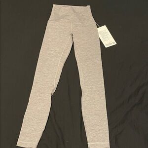 Heather grey align 25 inch leggings